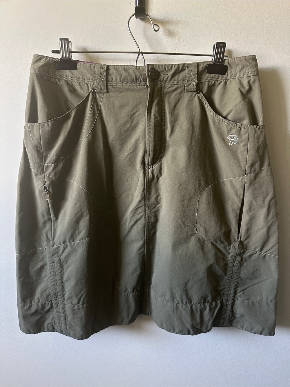 MOUNTAIN HARDWEAR Olive Green A-Line Outdoor Skirt